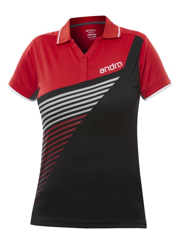 ANDRO SHIRT HARRIS WOMEN BLACK/RED