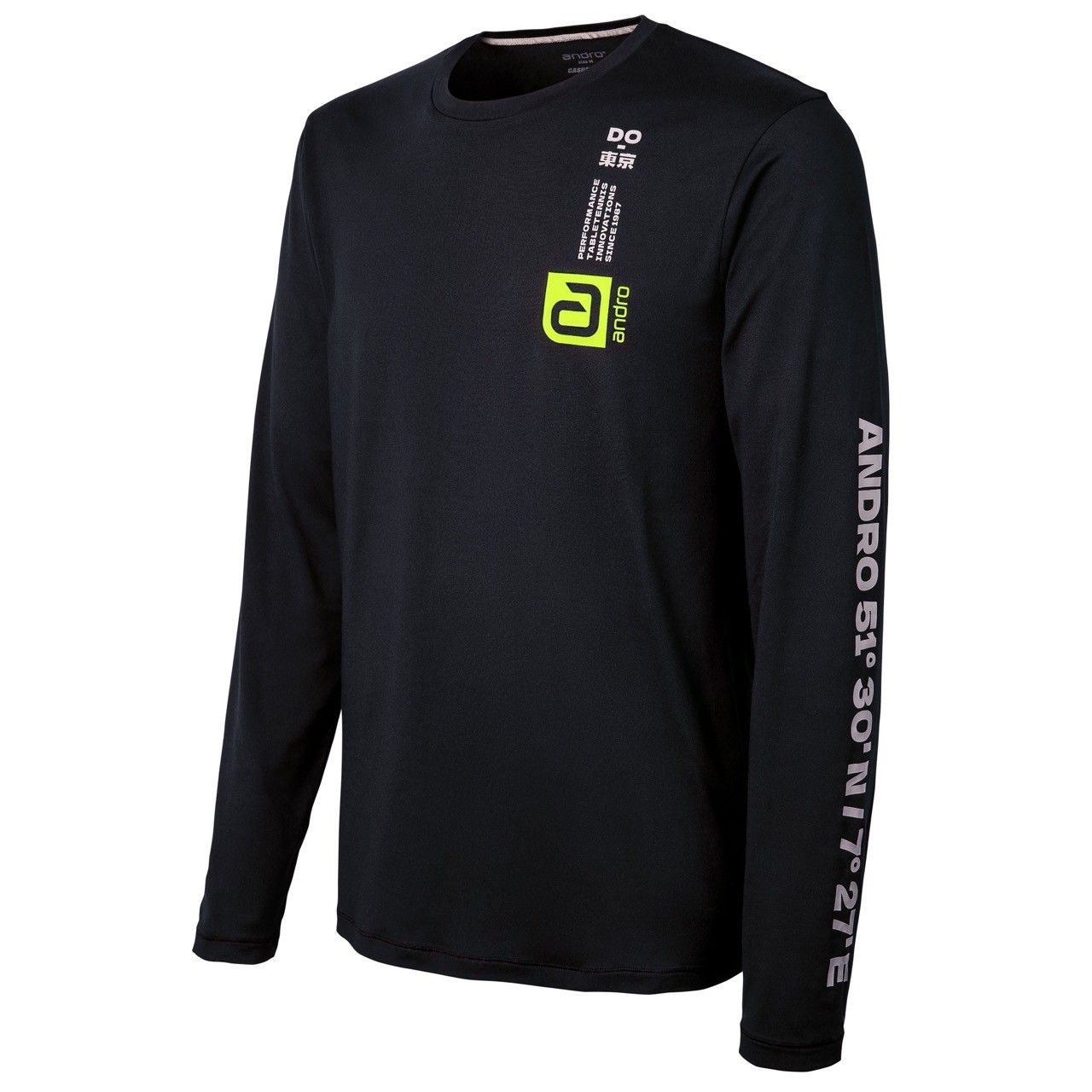 ANDRO LONGSLEEVE SISCO BLACK/YELLOW - imagine 2