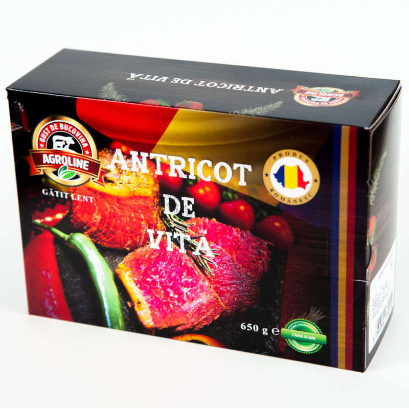 Antricot de vită gătit lent, 650 gr