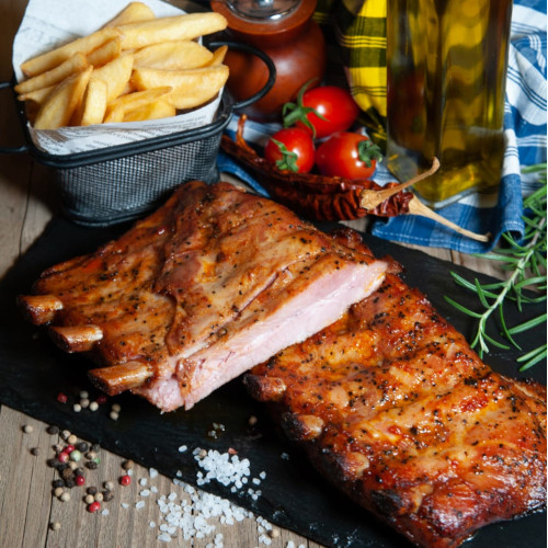 Coaste de porc gătite lent, 650 gr - imagine 2