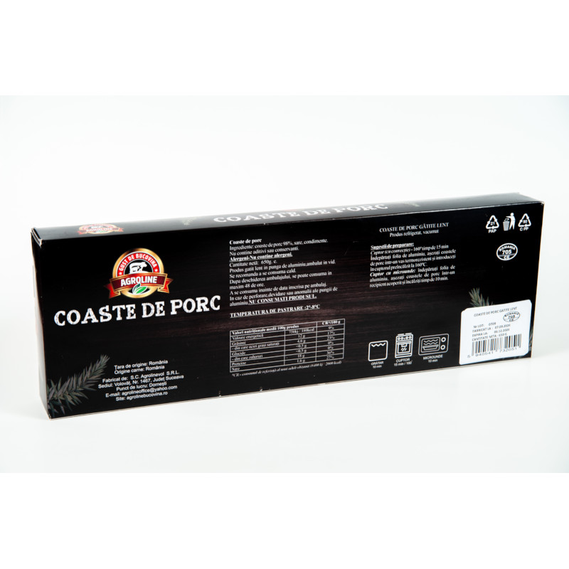 Coaste de porc gătite lent, 650 gr - imagine 3