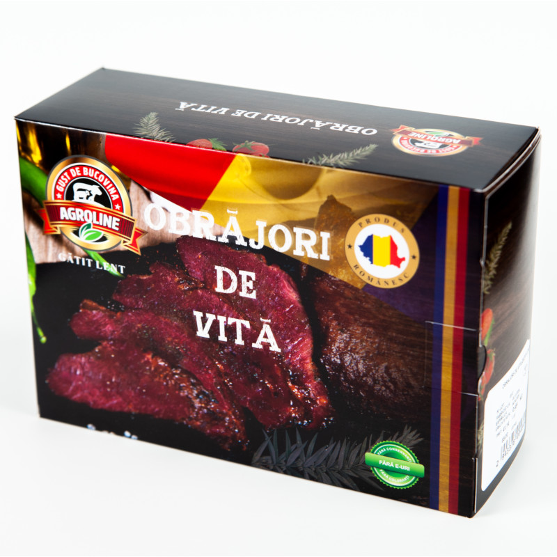 Obrăjori de vită gătiți lent, cca 600 g